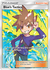 Blue's Tactics Unified Minds Pokemon Card
