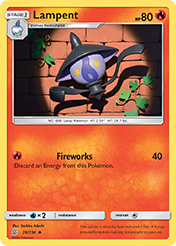 Lampent Unified Minds Pokemon Card