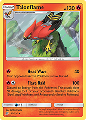 Talonflame Unified Minds Pokemon Card