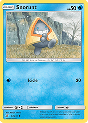 Snorunt Unified Minds Pokemon Card