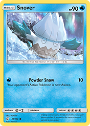 Snover Unified Minds Pokemon Card