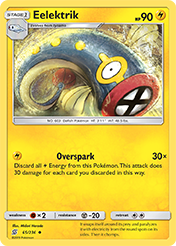 Eelektrik Unified Minds Pokemon Card