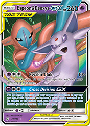 Card image - Espeon & Deoxys-GX - 72 from Unified Minds