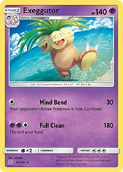 Exeggutor Unified Minds Pokemon Card