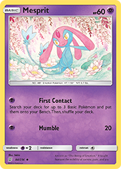 Mesprit Unified Minds Pokemon Card