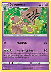 Beheeyem Unified Minds Pokemon Card