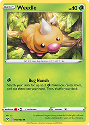 Weedle Vivid Voltage Card List