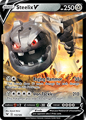 Steelix V Vivid Voltage Pokemon Card