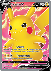 Pikachu V Vivid Voltage Pokemon Card