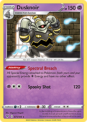 Dusknoir Vivid Voltage Pokemon Card