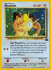 Meowth Wizards Black Star Promos Pokemon Card