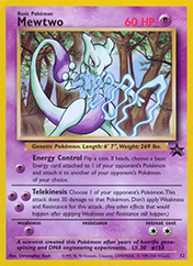 Mewtwo Wizards Black Star Promos Card List