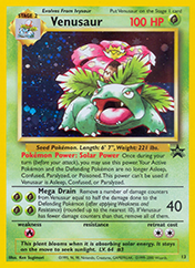 Venusaur Wizards Black Star Promos Card List