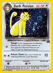 Dark Persian Wizards Black Star Promos Pokemon Card