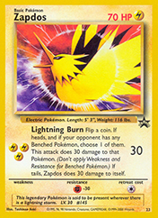 Zapdos Wizards Black Star Promos Pokemon Card