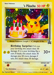 ___________'s Pikachu Wizards Black Star Promos Pokemon Card