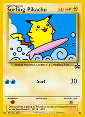 Surfing Pikachu Wizards Black Star Promos Pokemon Card