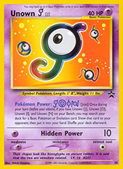 Unown [J] Wizards Black Star Promos Pokemon Card