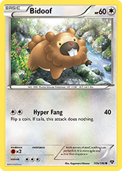 Bidoof XY Pokemon Card