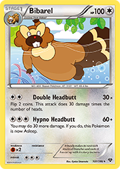 Bibarel XY Pokemon Card