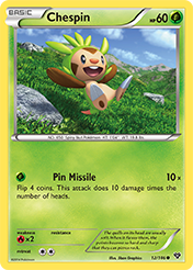 Chespin XY Card List