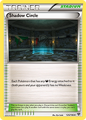 Shadow Circle XY Pokemon Card