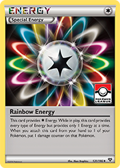 Rainbow Energy XY Pokemon Card