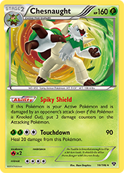 Chesnaught XY Card List