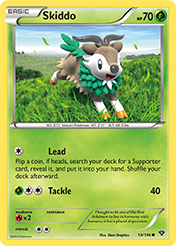 Skiddo XY Pokemon Card