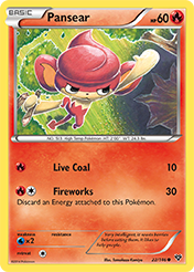 Pansear XY Pokemon Card