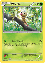 Weedle XY Pokemon Card
