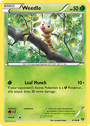 Weedle XY Card List