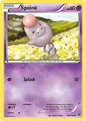 Spoink XY Pokemon Card