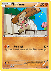 Timburr XY Pokemon Card