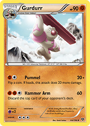 Gurdurr XY Pokemon Card