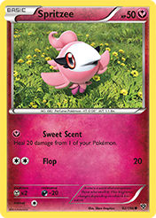 Spritzee XY Pokemon Card