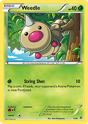 Weedle Kalos Starter Set Card List