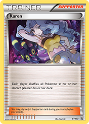 Karen XY Black Star Promos Pokemon Card