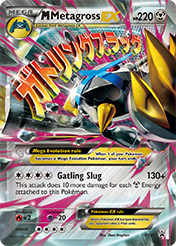 M Metagross-EX XY Black Star Promos Pokemon Card