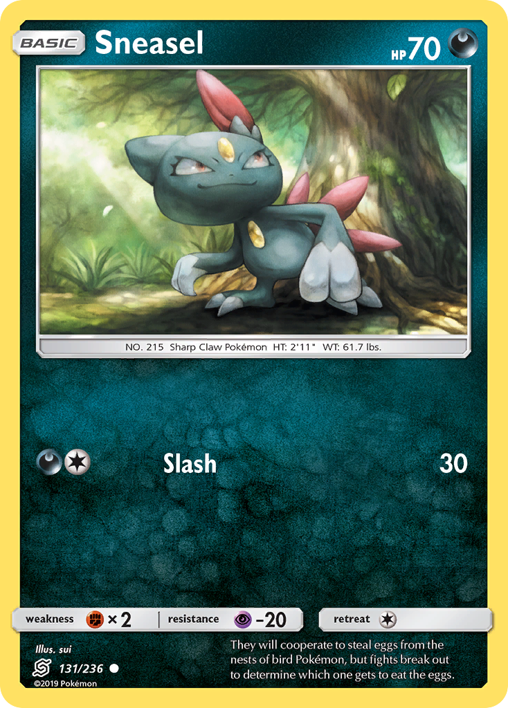 Sneasel Pokemon Card.