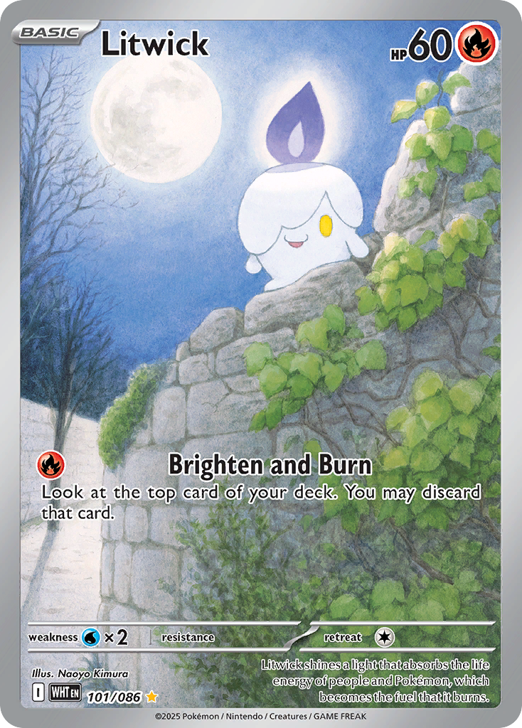 Litwick White Flare Pokemon Card | Pikawiz