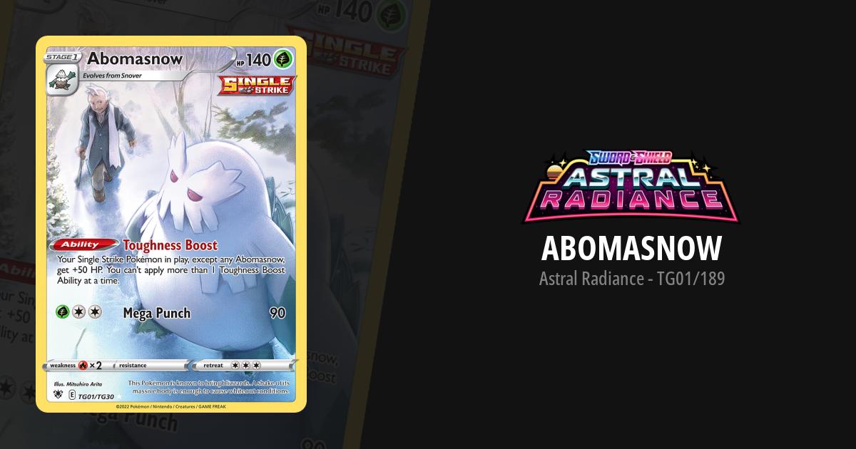 Abomasnow Astral Radiance Pokemon Card