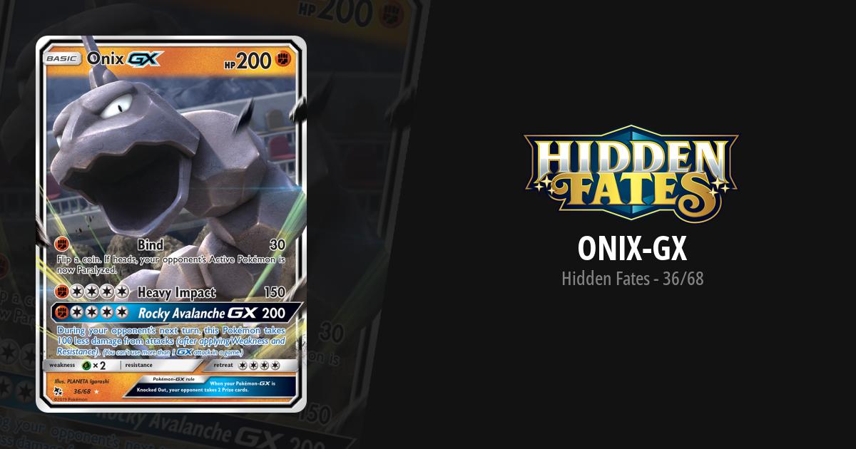 Verified Onix-GX - Hidden Fates by Pokemon Cards