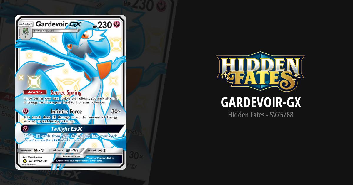 Pokemon GARDEVOIR GX Hidden Fates Full Art SV75/SV94