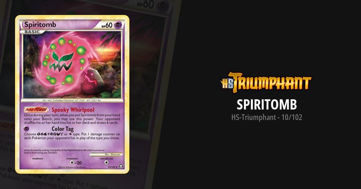 Spiritomb Holo - Triumphant Pokémon card 10/102