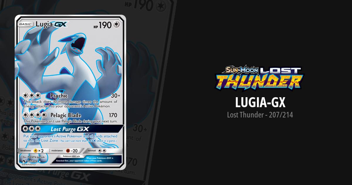 Lugia GX - SM8 EN 207  Pokemon lugia, Cool pokemon cards, Lugia