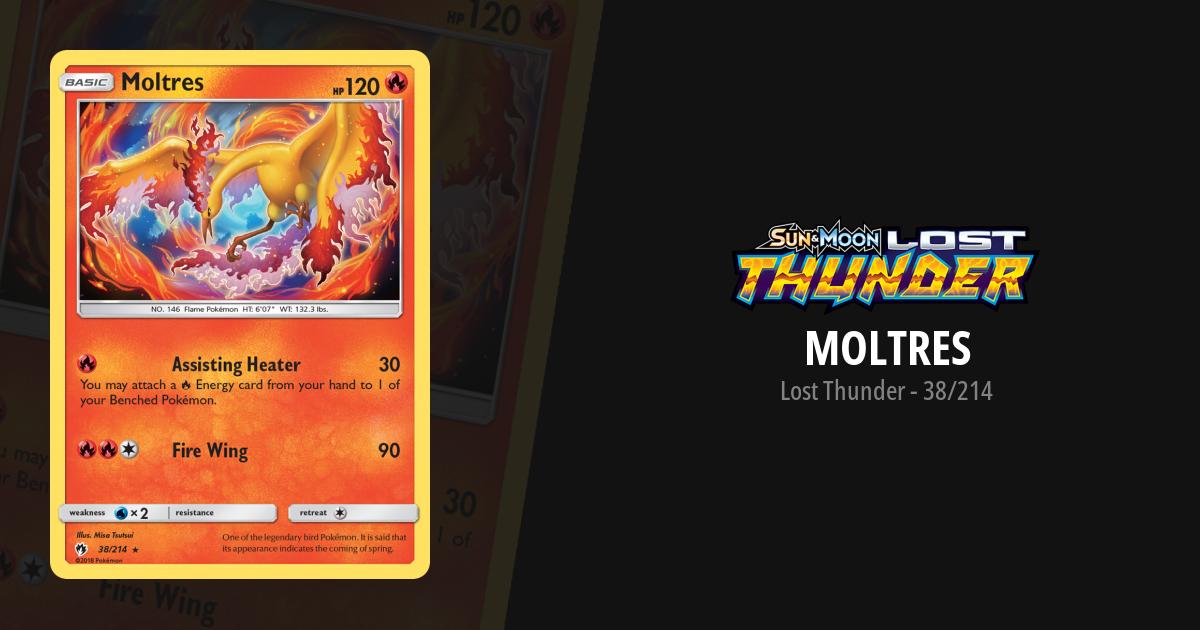 Moltres - Lost Thunder Pokémon card 38/214