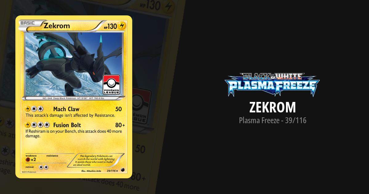 Over the Brick – Pokémon - Zekrom Holo, Plasma Freeze #39 PSA 8