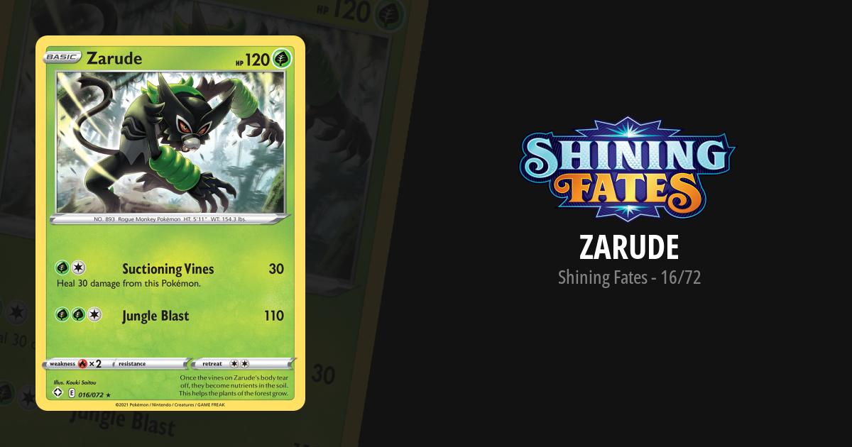 Zarude - Shining Fates Reverse Holo - Pokemon