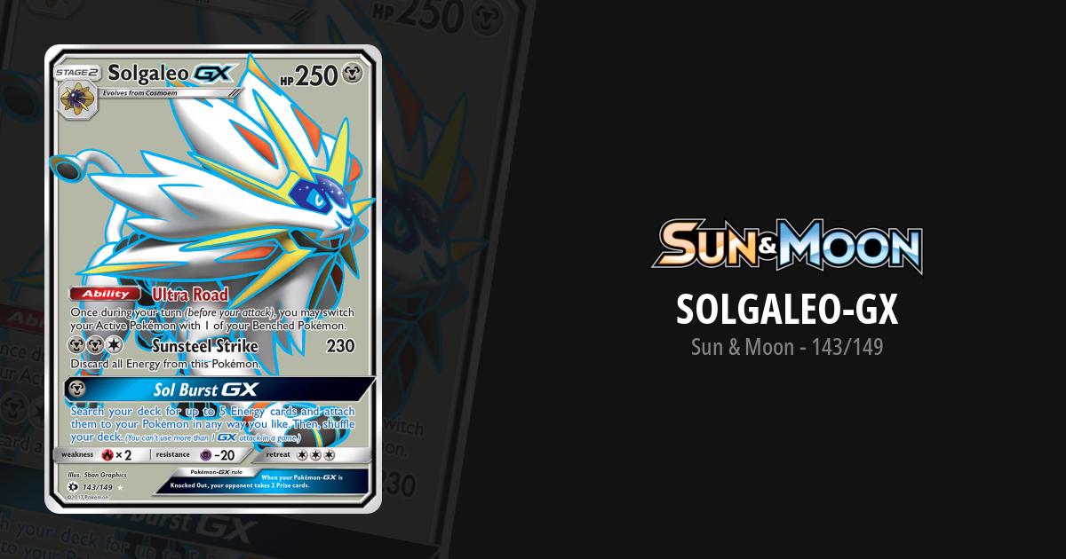 Solgaleo GX - 143/149 Full Art Ultra Rare - Sun and Moon